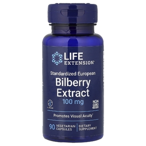 Life Extension, экстракт черники, 100 мг, 90 вегетарианских капсул