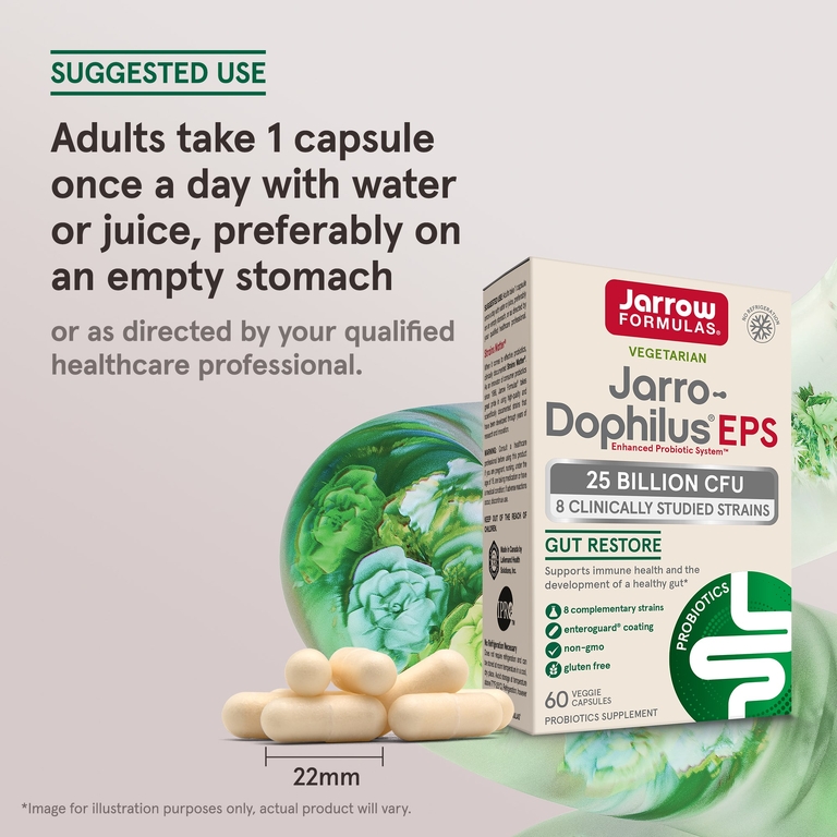 Jarrow Formulas, пробиотики, 25 млрд КОЕ, 60 растительных капсул