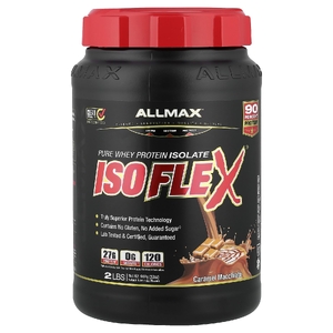 ALLMAX, изолят сывороточного протеина, карамель макиато, 2 фунта (907 г)