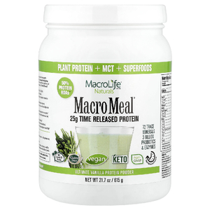 Macrolife Naturals, протеиновый порошок, ванильный вкус, 615 г (21,7 унции)