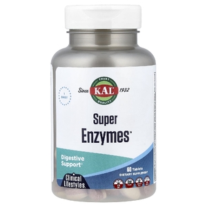 KAL, Super Enzymes™, 60 таблеток
