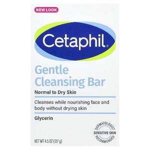 Cetaphil, Мягкое очищающее мыло, для нормальной и сухой кожи, 127 г (4,5 унции)