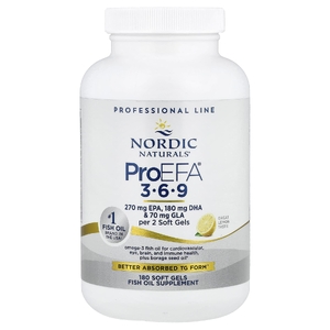 Nordic Naturals, ЭПК, омега-3-6-9, лимон, 180 желатиновых капсул