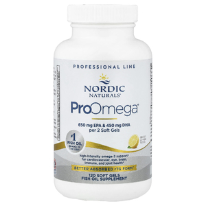 Nordic Naturals, омега-3, лимон, 120 желатиновых капсул (640 мг в 1 капсуле)
