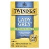 Twinings, Леди Грей®, ароматизированный черный чай, без кофеина, 20 чайных пакетиков, 40 г (1,41 унции)