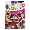 Happy Family Organics, пюре, этап 4, органические бананы, свекла, тыква и голубика, 4 пакетика по 120 г (4,22 унции)