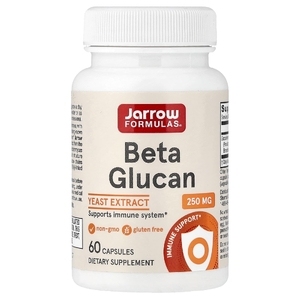 Jarrow Formulas, бета-глюкан, 250 мг, 60 капсул