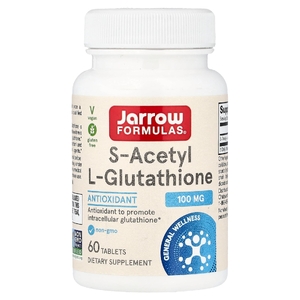 Jarrow Formulas, S-ацетил L-глутатион, 100 мг, 60 таблеток