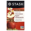 Stash Tea, травяной чай, корица, яблоко и ромашка, без кофеина, 20 чайных пакетиков, 40 г (1,4 унции)