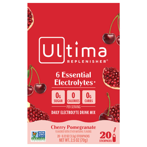 Ultima Replenisher, смесь электролитов для приготовления напитка, вишня и гранат, 20 пакетиков по 3,4 г (0,12 унции)