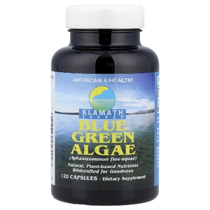 American Health, Klamath Shores®, сине-зеленые водоросли, 120 капсул (500 мг в 1 капсуле)