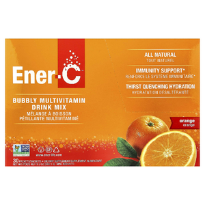 Ener-C, витамин C, смесь для приготовления мультивитаминного напитка со вкусом апельсина, 1000 мг, 30 пакетиков, по 0,3 г (8,67 унций) в каждом