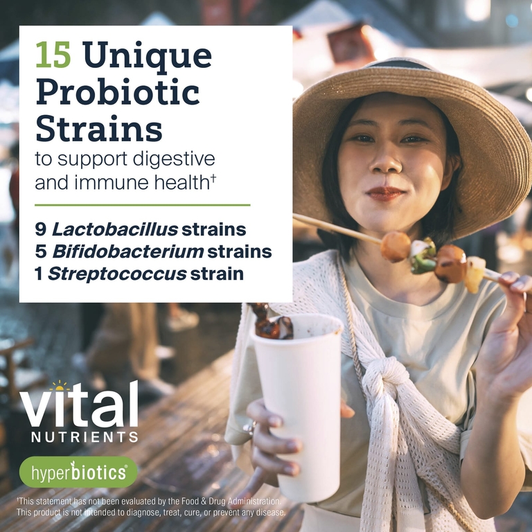 Vital Nutrients, пробиотик при частом газообразовании и вздутии живота, 60 веганских таблеток