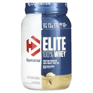 Dymatize, сывороточный протеин в порошке, вкус ванили, 907 г (2 фунта)