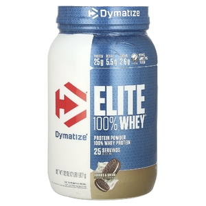 Dymatize, порошок из сывороточного протеина, печенье и сливки, 907 г (2 фунта)