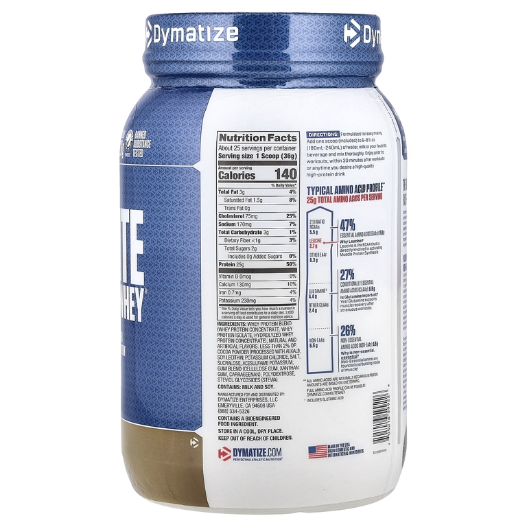 Dymatize, порошок из сывороточного протеина, печенье и сливки, 907 г (2 фунта)