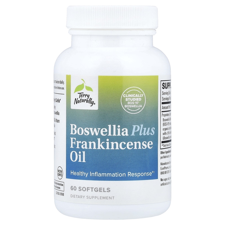 Terry Naturally, Boswellia Plus с маслом ладана, 60 капсул