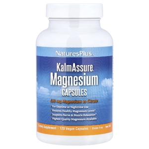 NaturesPlus, магний, 120 веганских капсул (105 мг в 1 капсуле)