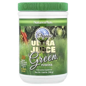 NaturesPlus, 20 зелёных продуктов и питательных веществ в порошке, 300 г (0,66 фунта)