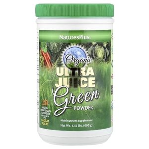 NaturesPlus, 20 зелёных продуктов и питательных веществ в порошке, 600 г (1,32 фунта)