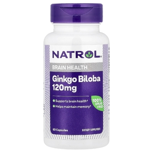 Natrol, Гинкго билоба, 60 капсул