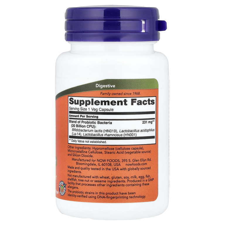 NOW Foods, пробиотик для женщин, 20 млрд КОЕ, 50 растительных капсул