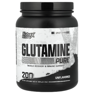 Nutrex Research, чистый глутамин, без вкусовых добавок, 1000 г (2,2 фунта)