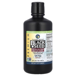 Amazing Herbs, Premium Black Seed™, на 100% чистое масло из семян черного тмина холодного отжима, 946 мл (32 жидк. унции)