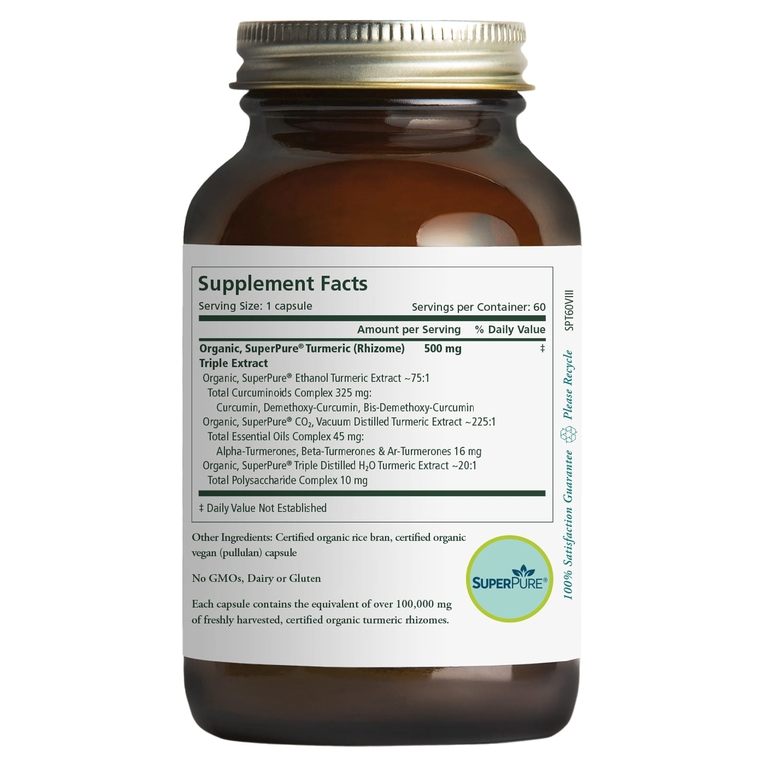 Pure Synergy, экстракт куркумы, 60 капсул