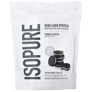 Isopure, протеиновый порошок без углеводов, печенье и крем, 465 г (1,02 фунта)