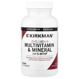Kirkman Labs, мультивитамины и минералы для детей с 5-МТГФ, 120 капсул