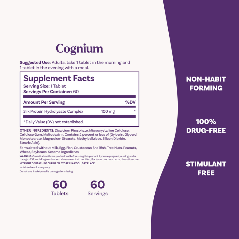 Natrol, добавка для поддержки памяти и здоровья мозга, 100 мг, 60 таблеток