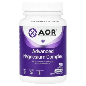 Advanced Orthomolecular Research AOR, Улучшенный комплекс магния, 90 растительных капсул