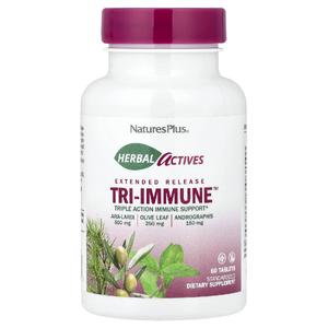 NaturesPlus, Поддержка иммунитета тройного действия с длительным высвобождением, 60 таблеток