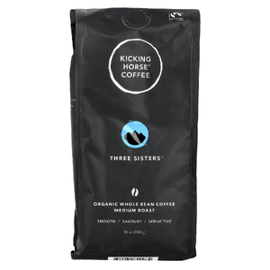 Kicking Horse, Three Sisters®, органический кофе в зернах, средняя обжарка, 284 г (10 унций)