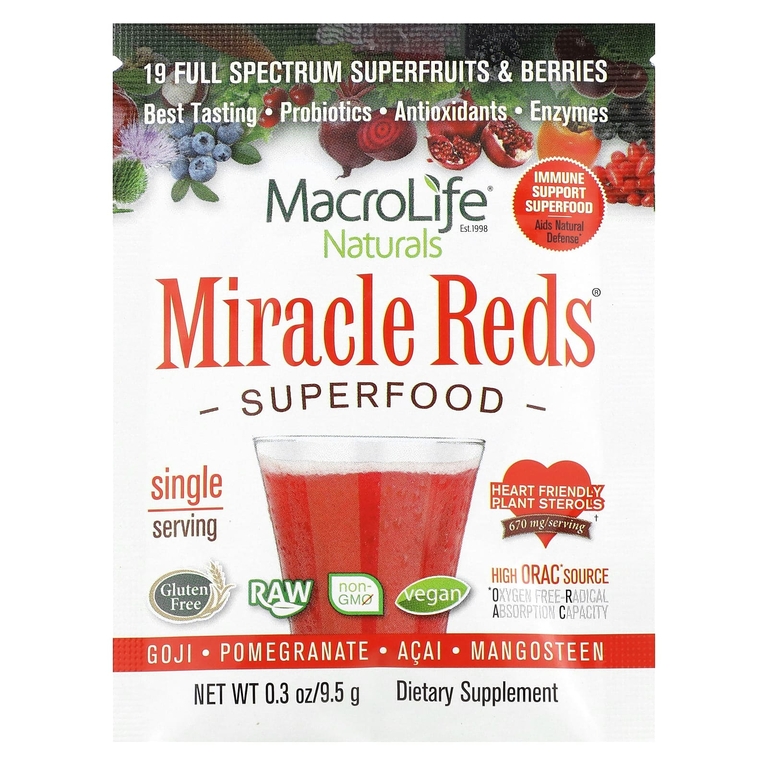 Macrolife Naturals, комплекс овощей и фруктов, 12 пакетиков по 9,5 г (0,3 унции)