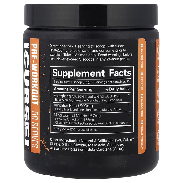 JNX Sports, предтренировочный комплекс, со вкусом апельсина и манго, 255 г (8,9 унции)