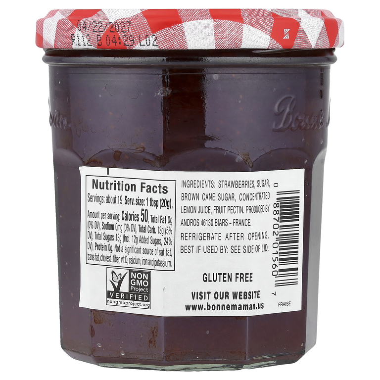 Bonne Maman, Клубничное варенье, 370 г (13 унций)