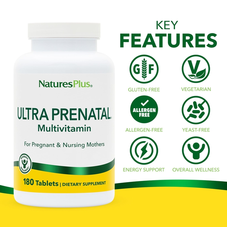 NaturesPlus, мультивитамины для беременных, 180 таблеток