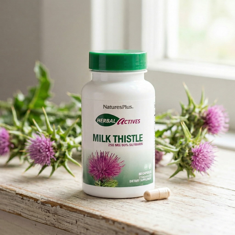NaturesPlus, расторопша, 250 мг, 60 капсул
