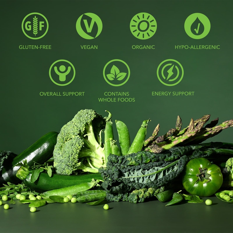 NaturesPlus, комплекс минералов и концентрат зеленых продуктов, 90 органических двухслойных таблеток