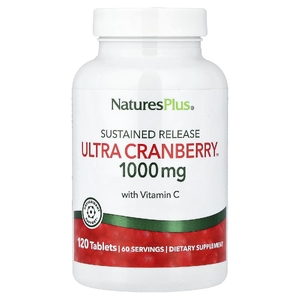 NaturesPlus, концентрат клюквы, продукт с длительным высвобождением, 120 таблеток