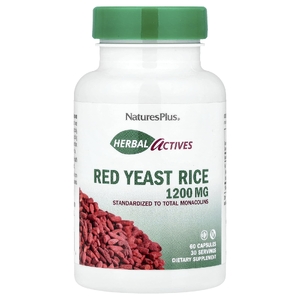 NaturesPlus, красный ферментированный рис, 60 капсул (600 мг в 1 капсуле)