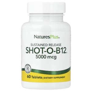 NaturesPlus, витамин В12, длительное высвобождение, 60 таблеток