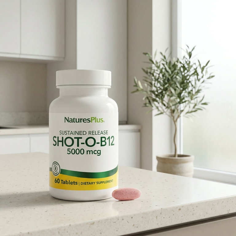 NaturesPlus, витамин В12, длительное высвобождение, 60 таблеток