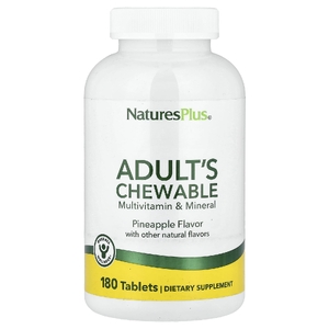 NaturesPlus, жевательные мультивитамины и минералы для взрослых, со вкусом ананаса, 180 таблеток