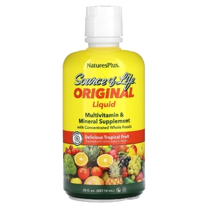 NaturesPlus, жидкая мультивитаминная и минеральная добавка, тропические фрукты, 887,10 мл (30 жидк. Унций)