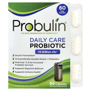 Probulin, Пробиотик для ежедневного ухода, 10 млрд КОЕ, 60 капсул