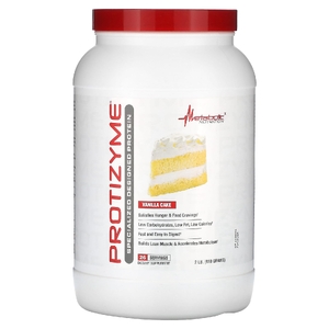 Metabolic Nutrition, Protizyme, Specialized Designed Protein, ванильный торт, 910 г (2 фунта) (Товар снят с продажи) 