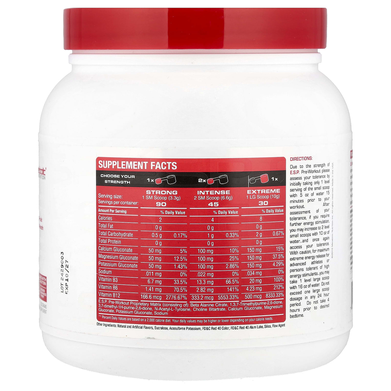 Metabolic Nutrition, предтренировочный комплекс, фруктовый пунш, 300 г